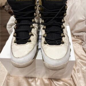 Air Jordan 9s Black and White Sneakers